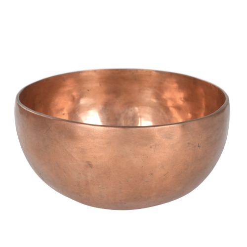 COPPER SINGING BOWL WITH BUDDHA