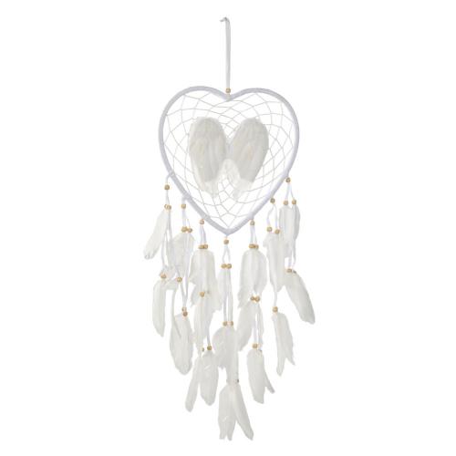 8 INCH HEART DREAMCATCHER WITH ANGEL WINGS