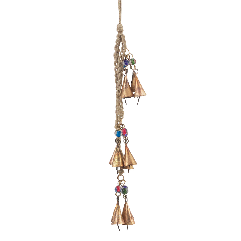 RECYCLED CONICAL BELLS WITH BEADS