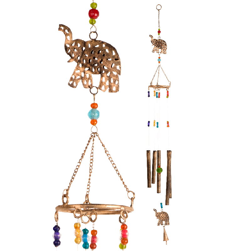 Recycled Animal Wind Chimes - Elephant