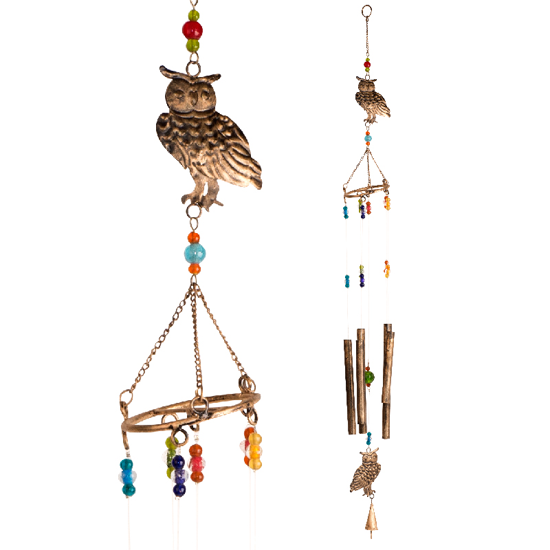 Recycled Animal Wind Chimes - Owl
