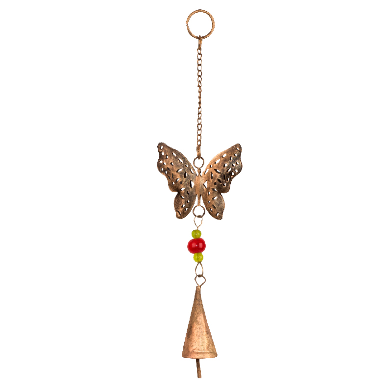 Small Recycled Animal Wind Chimes - Butterfly