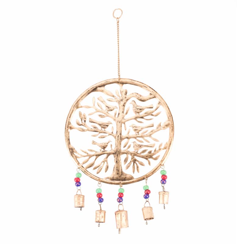 RECYCLED TREE OF LIFE WINDCHIME With BIRDS
