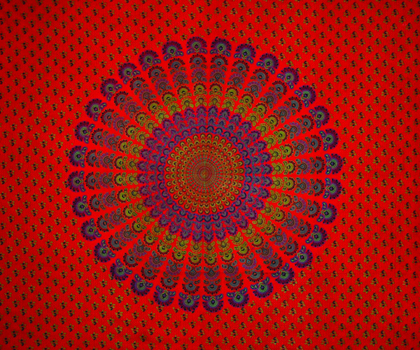 India Print Dbl Tapestry