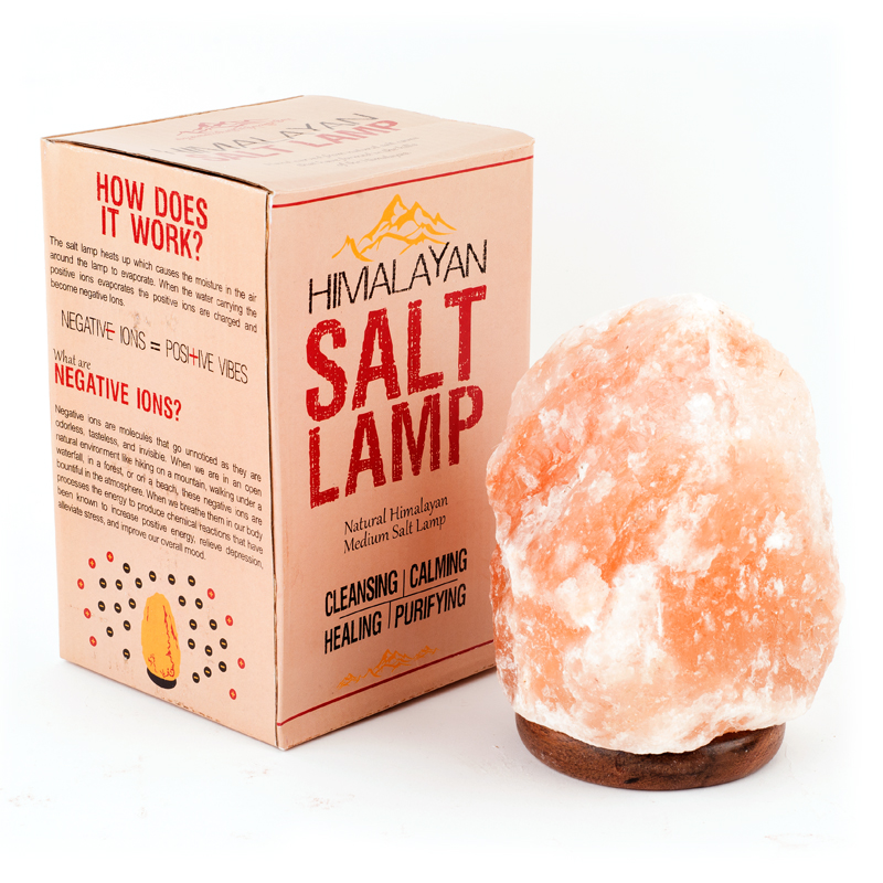 MEDIUM SIZE SALT LAMP With DIMMER SWITCH