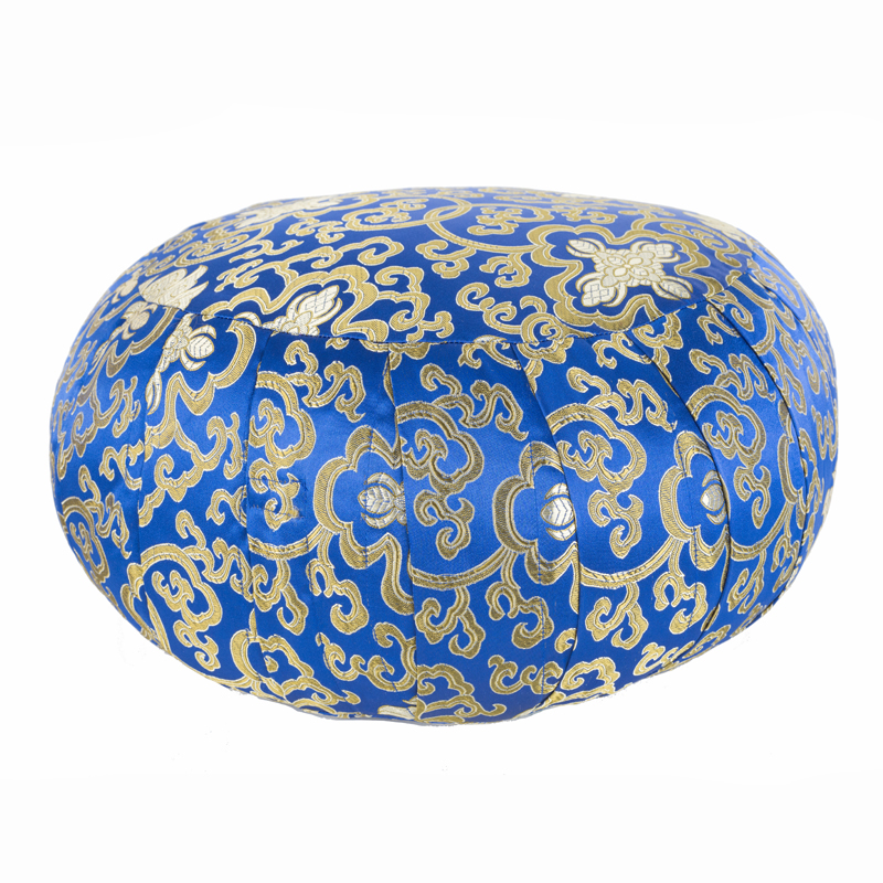 Gold And Blue Meditation Pillow