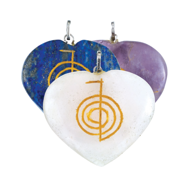 Cho-Ko Reiki Stone Heart Pendant
