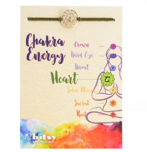 CARDED HEART CHAKRA WITH SILVER