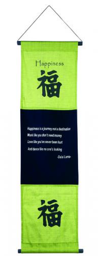 COTTON 3 PANEL BANNER HAPPINESS 50