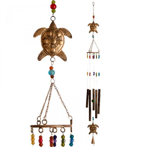 Recycled Animal Wind Chimes - Turtle
