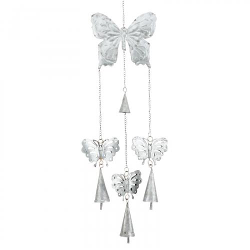RECYCLED BUTTERFLY With BELLS WINDCHIMES