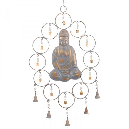 RECYCLED OVAL BUDDHA CHIME