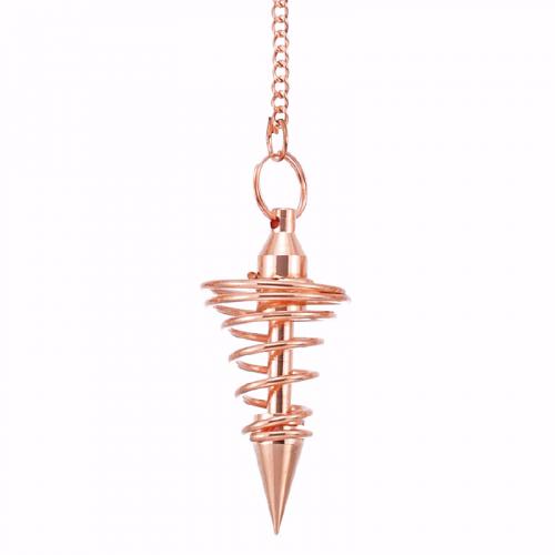 COPPER SPRING METAL PENDULUM WITH POINT