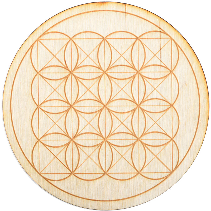 SQUARE FLOWER OF LIFE CRYSTAL GRID