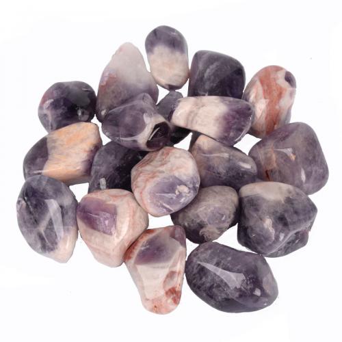 Chevron Amethyst Tumbled Stones--Sold Per Half Pound