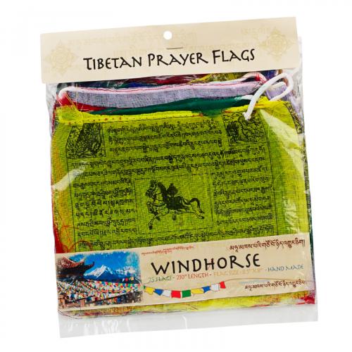 WIND HORSE PRAYER FLAG (25) WITH PACKAGING