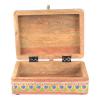 HAND PAINTED WOODEN BOX NATURAL COLORS 1